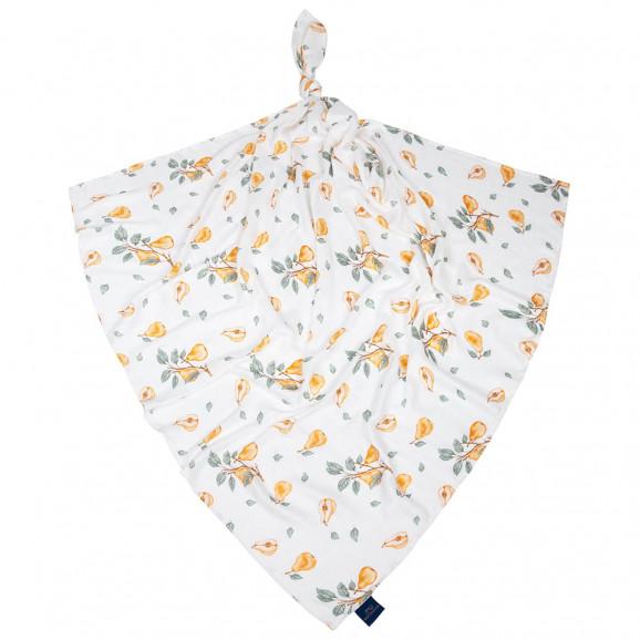 Bocioland, pieluszka bambusowa 75 cm x 75 cm, Gruszki, 1 szt. - zdjęcie produktu