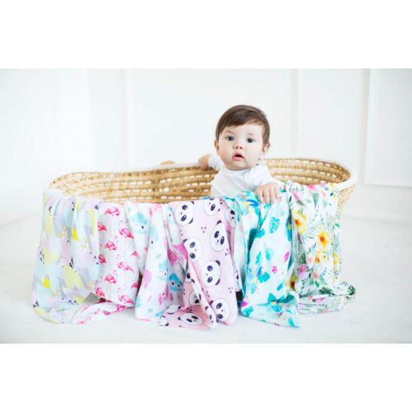 Bocioland, pieluszka bambusowa 75 cm x 75 cm, Gruszki, 1 szt. - zdjęcie produktu