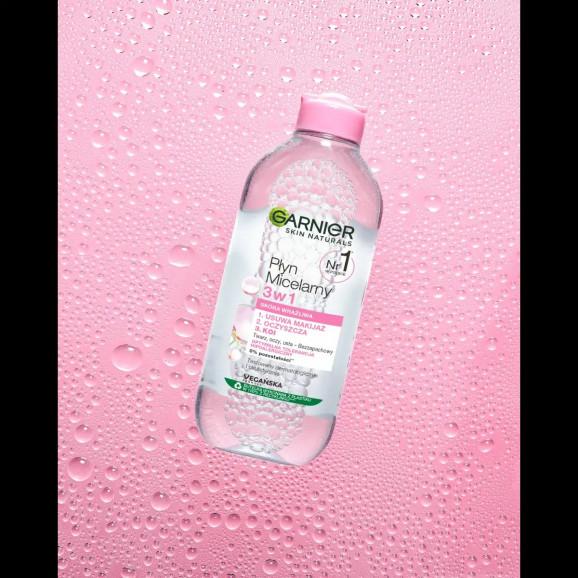 Garnier Skin Naturals Delikatny Płyn Micelarny 3w1 do skóry wrażliwej – kosmetyk (400 ml) - zdjęcie produktu