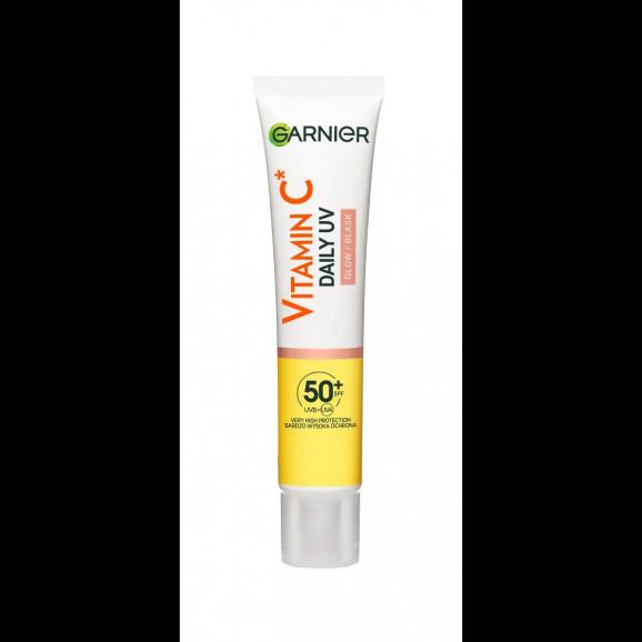 Garnier Skin Naturals Vitamin C UV Daily Fluid SPF 50+ Sheer Glow – rozświetlający fluid na dzień (40 ml) Garnier Skin Naturals Vitamin C UV Daily Fluid SPF 50+ Sheer Glow – rozświetlający fluid na dzień (40 ml) - zdjęcie produktu