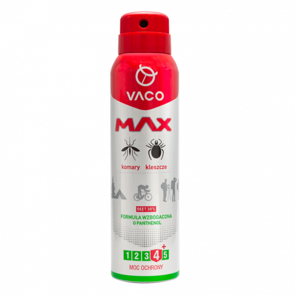 VACO Max spray na komary, kleszcze i meszki DEET 30% (100 ml) - zdjęcie produktu