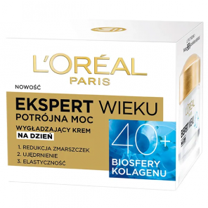 L’Oréal Paris Ekspert Wieku 40+ – przeciwzmarszczkowy krem nawilżający na dzień (50 ml) - zdjęcie produktu