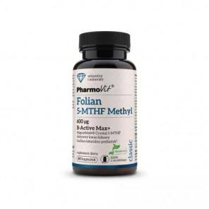 Pharmovit Folian 5-MTHF Methyl 600 µg B-Active Max+ suplement diety (60 kapsułek) - zdjęcie produktu