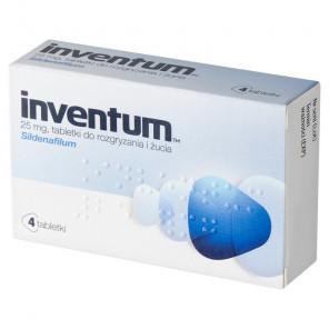 Inventum, 25 mg, tabletki do rozgryzania, żucia, 4 szt. - zdjęcie produktu