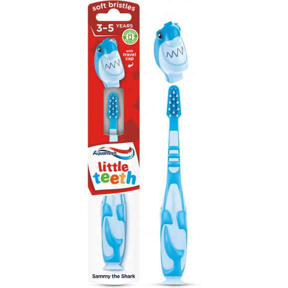 Aquafresh Little Teeth Psi Patrol Szczoteczka do zębów dla dzieci 3-5 lat, niebieska, 1 szt. Aquafresh Little Teeth Psi Patrol Szczoteczka do zębów dla dzieci 3-5 lat, niebieska, 1 szt. - zdjęcie produktu