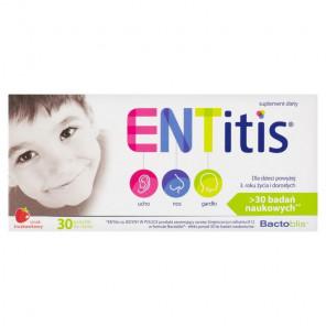 ENTitis, pastylki do ssania, smak truskawkowy, 30 szt. - zdjęcie produktu