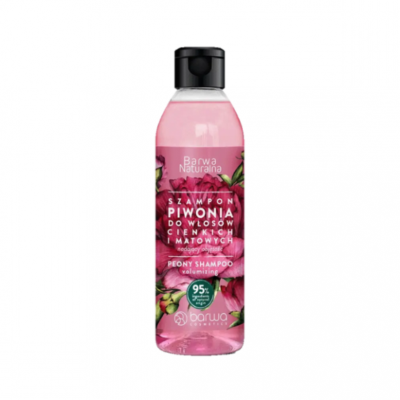 Barwa Naturalna, Piwonia szampon nadający objętość, 300 ml Barwa Naturalna, Piwonia szampon nadający objętość, 300 ml - zdjęcie produktu