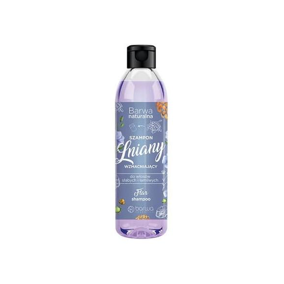 Barwa Naturalna, Lniany szampon wzmacniający, 300 ml Barwa Naturalna, Lniany szampon wzmacniający, 300 ml - zdjęcie produktu