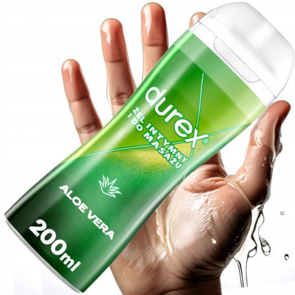 Durex Play 2w1 Aloe Vera – żel do masażu i nawilżający żel intymny (200 ml) Durex Play 2w1 Aloe Vera – żel do masażu i nawilżający żel intymny (200 ml) - zdjęcie produktu