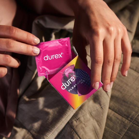 Durex Pleasuremax – prezerwatywy prążkowane z wypustkami (3 szt.) – wyrób medyczny Durex Pleasuremax – prezerwatywy prążkowane z wypustkami (3 szt.) – wyrób medyczny - zdjęcie produktu