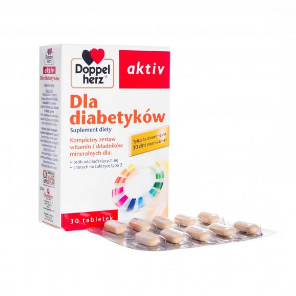Doppelherz Aktiv Dla Diabetyków, suplement diety, 30 tabletek Doppelherz Aktiv Dla Diabetyków, suplement diety, 30 tabletek - zdjęcie produktu