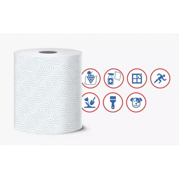 Foxy Tornado Ręcznik papierowy 3‑warstwowy 340 listków 1 rolka 1kg 6sztuk - zdjęcie produktu