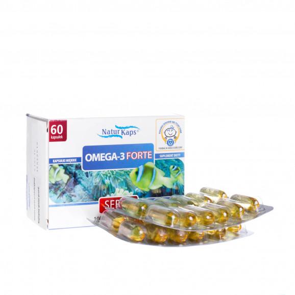 Naturkaps Omega-3 Forte 1g, 60 kapsułek, HASCO - zdjęcie produktu