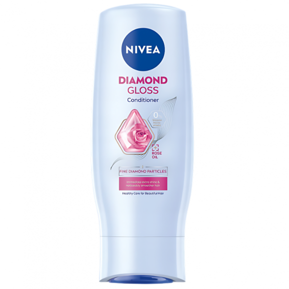 NIVEA Diamond Gloss Łagodna Odżywka do Włosów diamentowy blask 200 ml NIVEA Diamond Gloss Łagodna Odżywka do Włosów diamentowy blask 200 ml - zdjęcie produktu