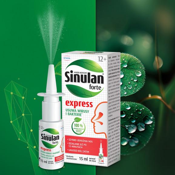 Sinulan Express Forte Spray dla dorosłych - zatoki i nieżyt nosa 15 ml - zdjęcie produktu