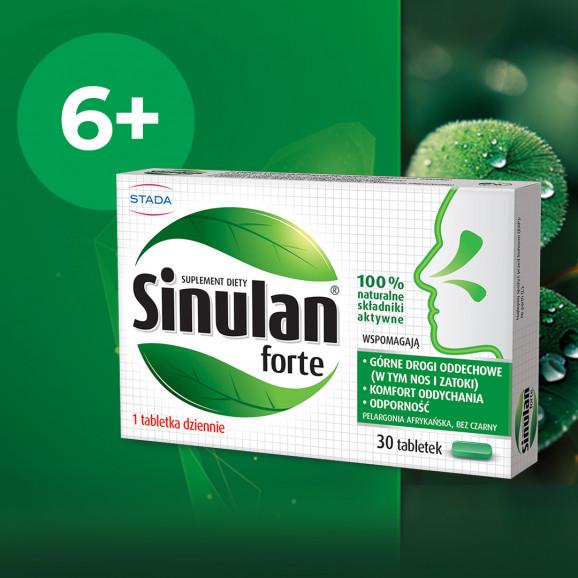 Sinulan Forte Tabletki powlekane - komfort oddychania i odporność 30 szt - zdjęcie produktu