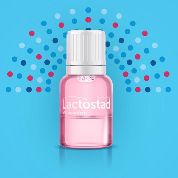 Lactostad Probiotyk, zdrowe jelita + odporność, 50 mld bakterii 7 but. x 7ml - zdjęcie produktu