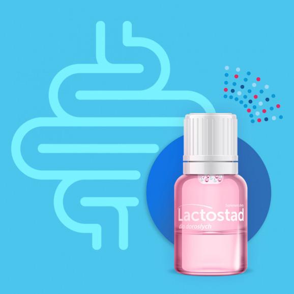 Lactostad Probiotyk, zdrowe jelita + odporność, 50 mld bakterii 7 but. x 7ml - zdjęcie produktu