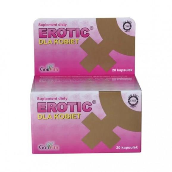 Erotic dla kobiet – suplement diety (20 kapsułek) Erotic dla kobiet – suplement diety (20 kapsułek) - zdjęcie produktu