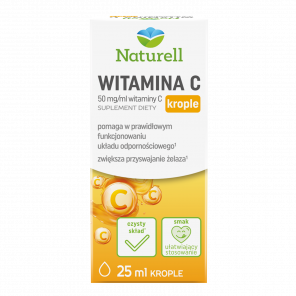 [30.04.2026] Naturell Witamina C 50 mg/ml krople doustne, suplement diety 25 ml - zdjęcie produktu