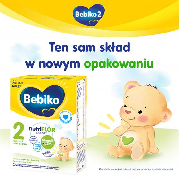 [20.06.2026] Bebiko 2 NUTRIflor Expert mleko następne dla niemowląt powyżej 6. miesiąca życia 600g - zdjęcie produktu