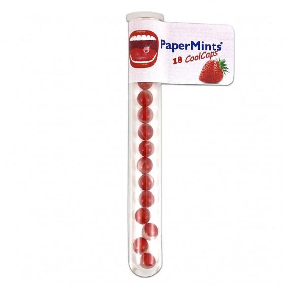 Papermints Cool Caps Truskawkowe – kapsułki ze świeżym efektem (18 szt.) Papermints Cool Caps Truskawkowe – kapsułki ze świeżym efektem (18 szt.) - zdjęcie produktu