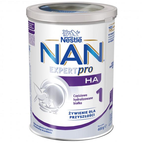Nestlé NAN Expert Pro HA 1 hypoalergiczne mleko początkowe od urodzenia 400 g + butelka 130ml GRATIS Nestlé NAN Expert Pro HA 1 hypoalergiczne mleko początkowe od urodzenia 400 g + butelka 130ml GRATIS - zdjęcie produktu