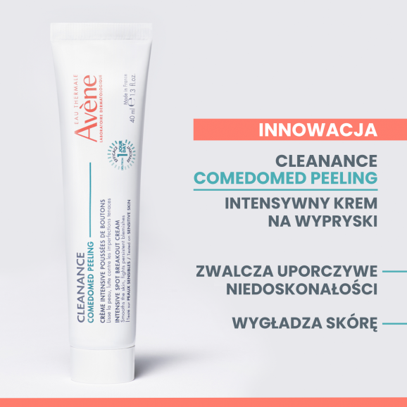 Avene Eau Thermale Cleanance Comedomed Peeling, peeling do twarzy, 40 ml - zdjęcie produktu