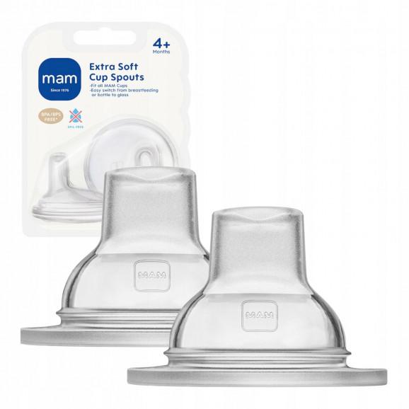 MAM Ustnik niekapek silikonowy do butelki 4m+ 2 sztuki - zdjęcie produktu