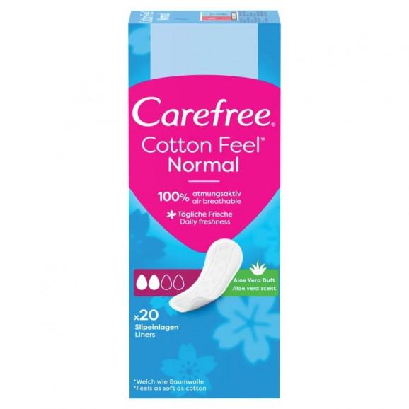 Carefree Cotton Aloe – wkładki higieniczne zapachowe (20 szt.) Carefree Cotton Aloe – wkładki higieniczne zapachowe (20 szt.) - zdjęcie produktu