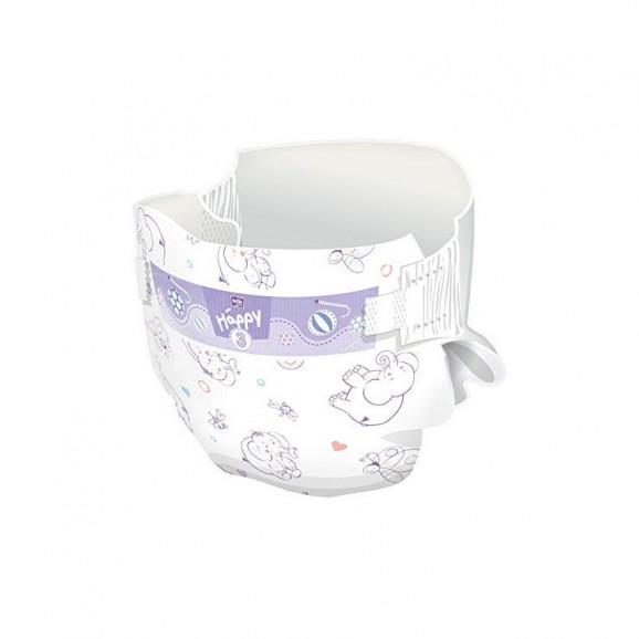Bella Baby Happy Midi Rozmiar 3 (5–9 kg) pieluszki jednorazowe, wyrób medyczny (72 szt.) Bella Baby Happy Midi Rozmiar 3 (5–9 kg) pieluszki jednorazowe, wyrób medyczny (72 szt.) - zdjęcie produktu