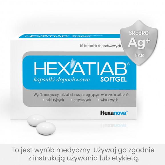 Hexatiab, kapsułki dopochwowe, 10 szt. Hexatiab, kapsułki dopochwowe, 10 szt. - zdjęcie produktu