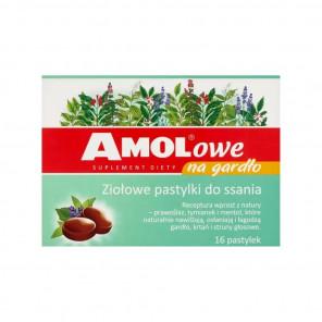 AMOLowe na gardło – suplement diety (16 pastylek do ssania) - zdjęcie produktu
