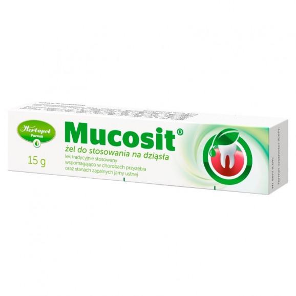 [30.06.2026] Mucosit żel do stosowania na dziąsła (15 g) - zdjęcie produktu