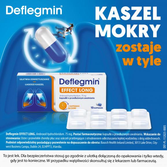 [30.06.2026] Deflegmin Effect Long 75 mg kapsułki o przedłużonym uwalnianiu (10 kapsułek) - zdjęcie produktu