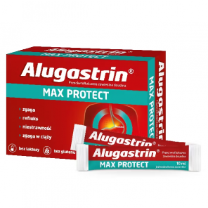 [28.06.2026] Alugastrin Max Protect 10 ml wyrób medyczny (10 saszetek) - zdjęcie produktu