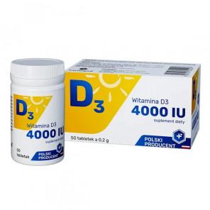 Farmapol Witamina D3 4000 IU suplement diety (50 tabletek) - zdjęcie produktu