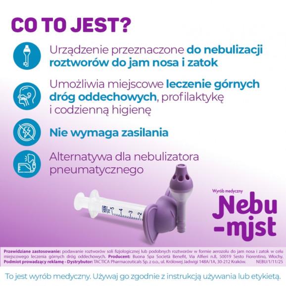 Nebu-Mist – ręczne urządzenie do nebulizacji roztworów do jam nosa i zatok (1 szt.) - zdjęcie produktu