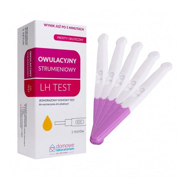 Test Owulacyjny Strumieniowy LH wyrób medyczny (5 sztuk) Test Owulacyjny Strumieniowy LH wyrób medyczny (5 sztuk) - zdjęcie produktu