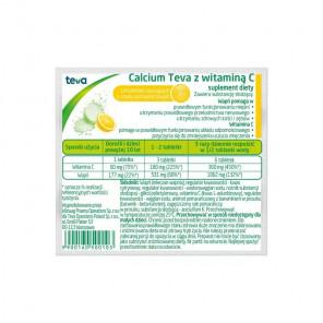 Calcium C Pliva pomarańczowe — suplement diety (14 tabletek musujących) - zdjęcie produktu