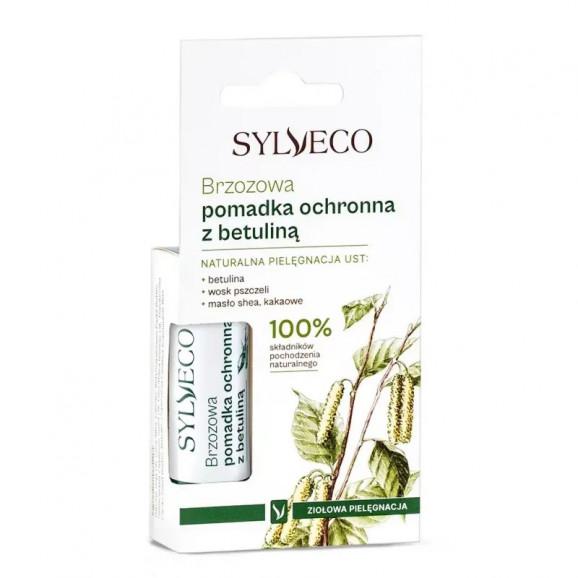 Sylveco Brzozowa pomadka ochronna z betuliną – pomadka ochronna (4,6 g) - zdjęcie produktu