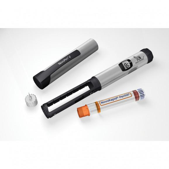 NovoPen 4 wstrzykiwacz insuliny srebrny - zdjęcie produktu