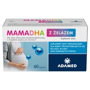 [30.06.2026] MamaDHA z żelazem, kapsułki – suplement diety (60 szt.) - zdjęcie produktu