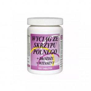 Vitamex-Farm Wyciąg ze skrzypu polnego + drożdże + witaminy 100 tabletek - zdjęcie produktu