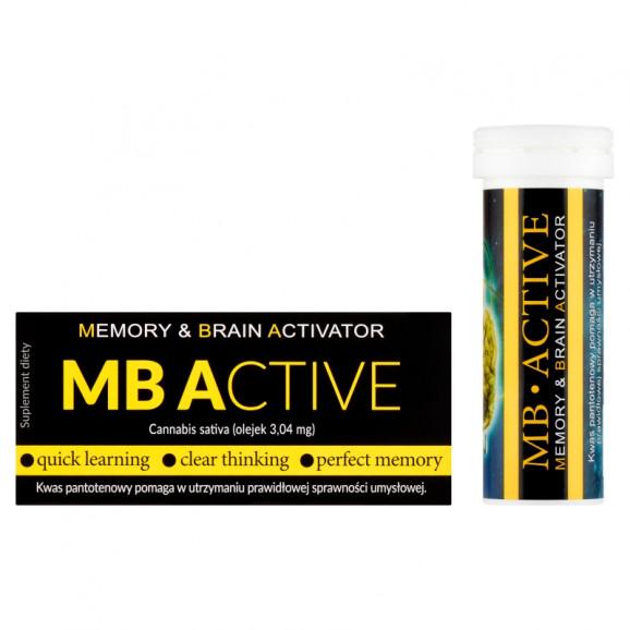 MB Active – tabletki wspierające sprawność umysłową (20 szt.) MB Active – tabletki wspierające sprawność umysłową (20 szt.) - zdjęcie produktu