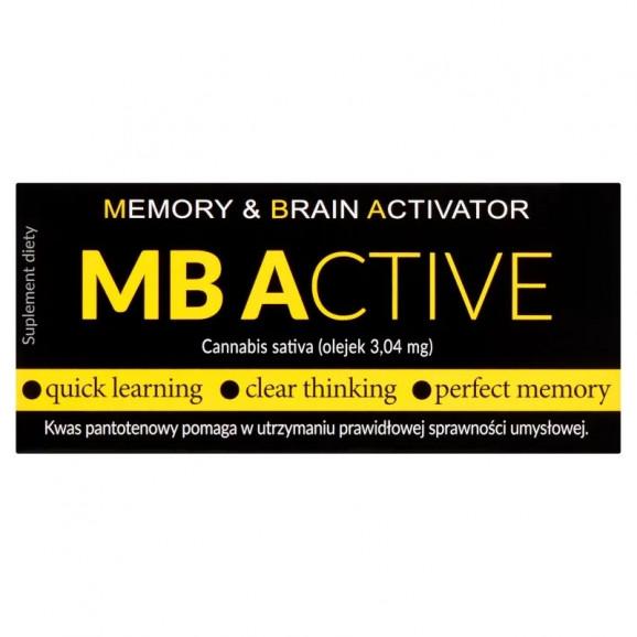 MB Active – tabletki wspierające sprawność umysłową (20 szt.) MB Active – tabletki wspierające sprawność umysłową (20 szt.) - zdjęcie produktu