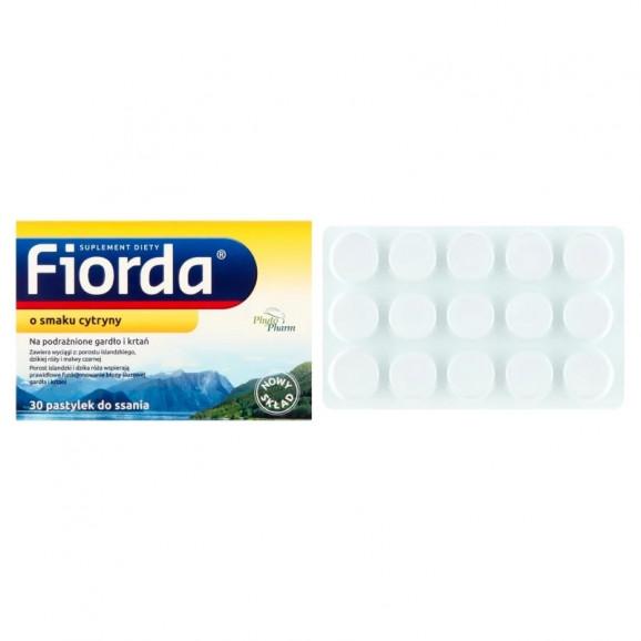 [30.06.2026] Fiorda, smak cytrynowy – suplement diety (30 pastylek do ssania) - zdjęcie produktu
