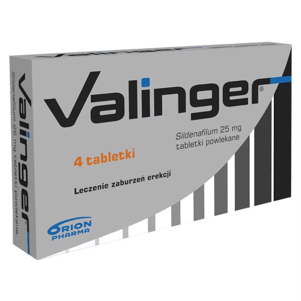 Valinger 25 mg, 4 tabletki powlekane