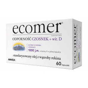[30.06.2026] Ecomer ODPORNOŚĆ Czosnek + wit. D3 – suplement diety (60 kapsułek) - zdjęcie produktu