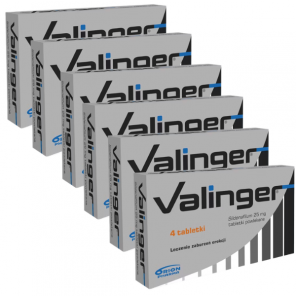 Valinger 25 mg, 4 tabletki powlekane 6 sztuk - zdjęcie produktu